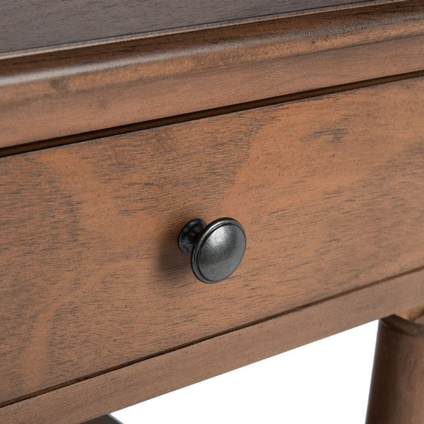 Henric 1 Drawer 2 Shelf Desk in Brown