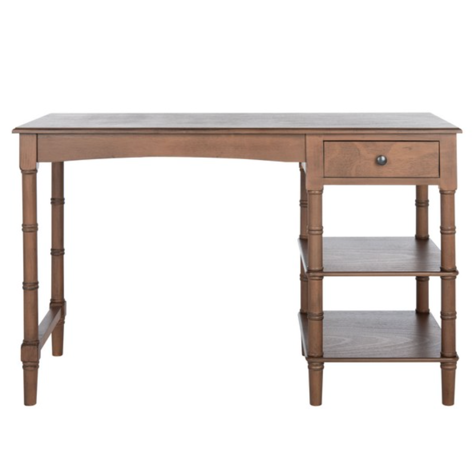 Henric 1 Drawer 2 Shelf Desk in Brown