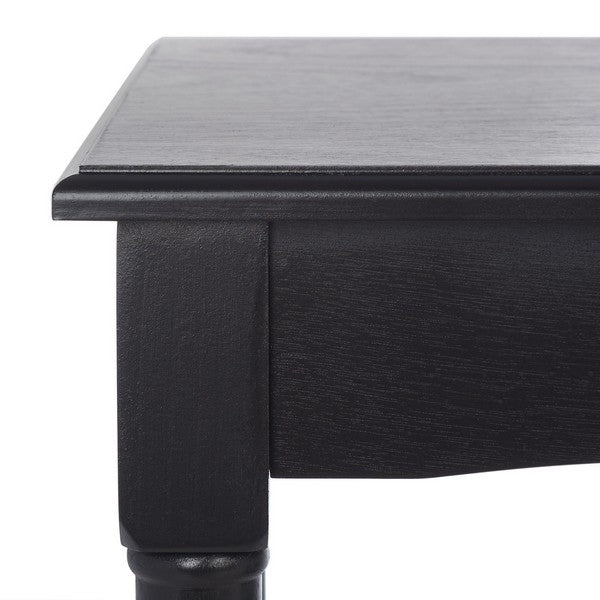 Henric 1 Drawer 2 Shelf Desk in Black