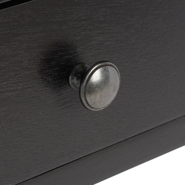 Henric 1 Drawer 2 Shelf Desk in Black