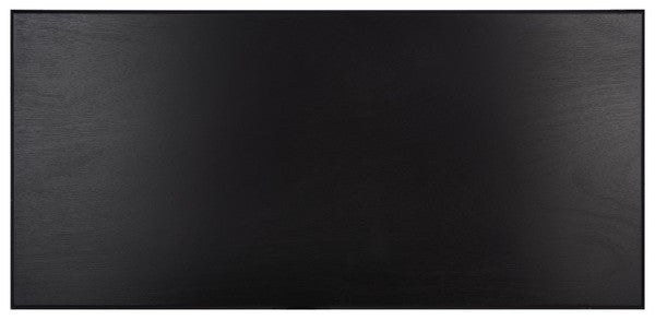 Henric 1 Drawer 2 Shelf Desk in Black