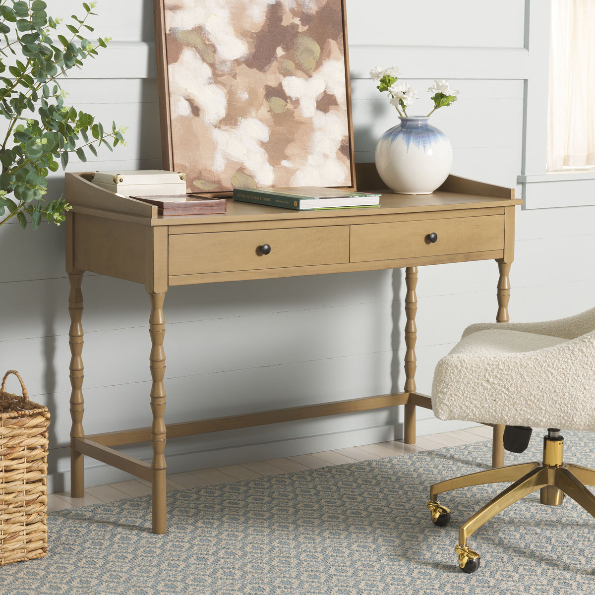 Astaroth Desk in Desert Brown