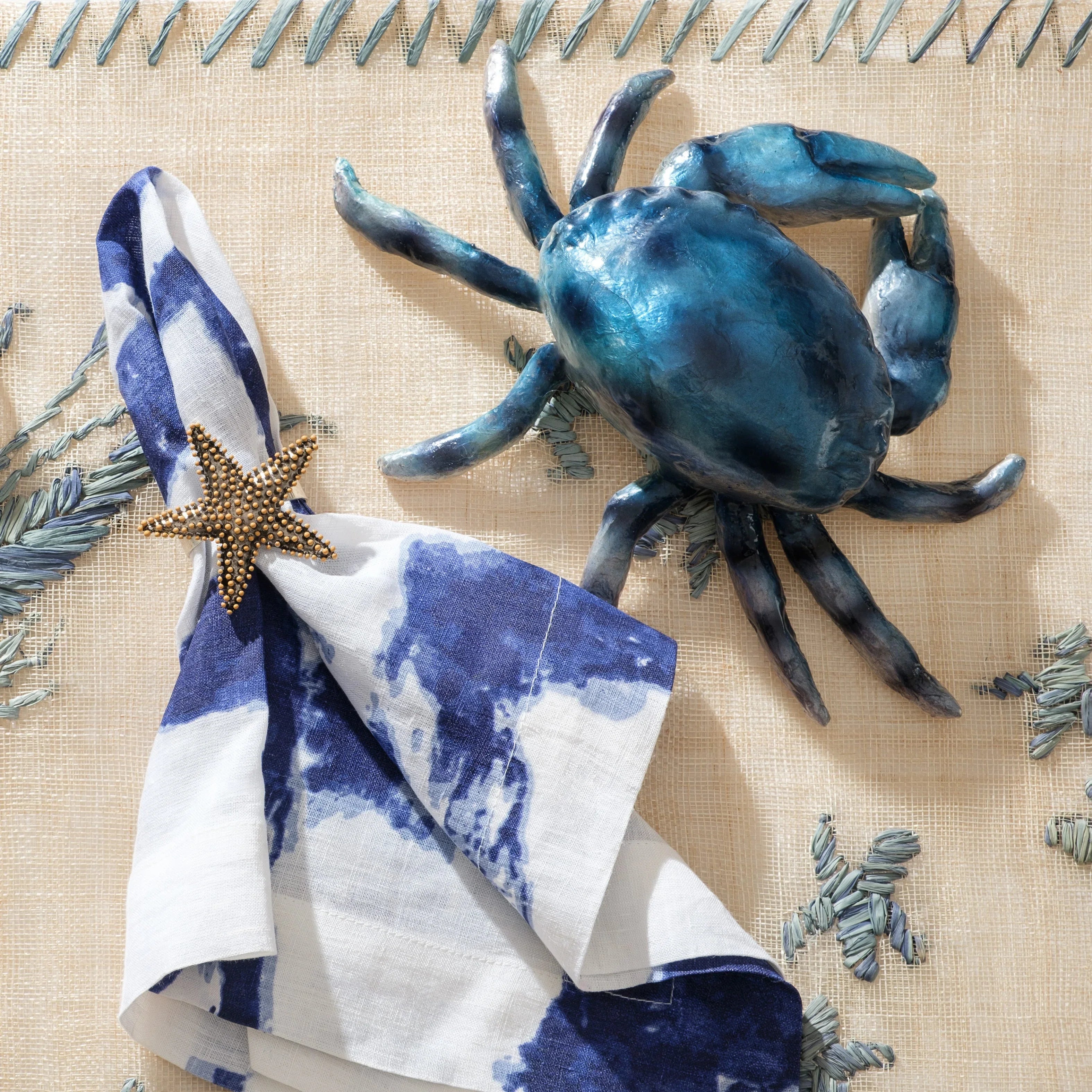 Nantucket starfish napkin rings, set of four - The Mayfair Hall