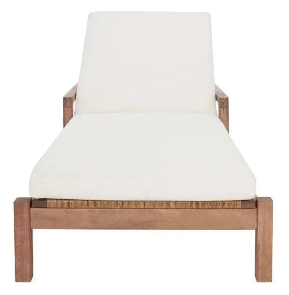 Safavieh Donnamaria White Wicker Sun Lounger