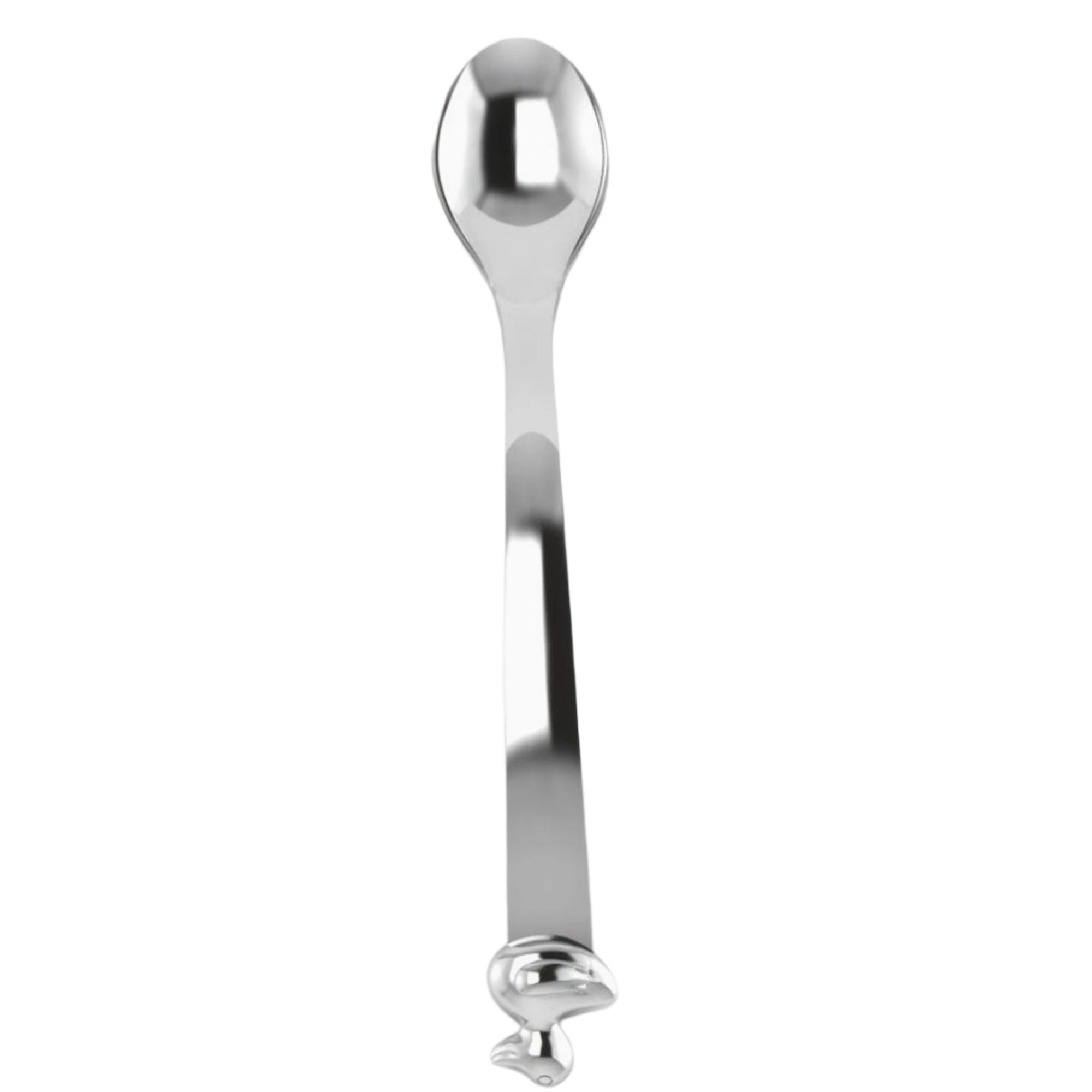 Duck Sterling Silver Baby Feeding Spoon by Krysaliis