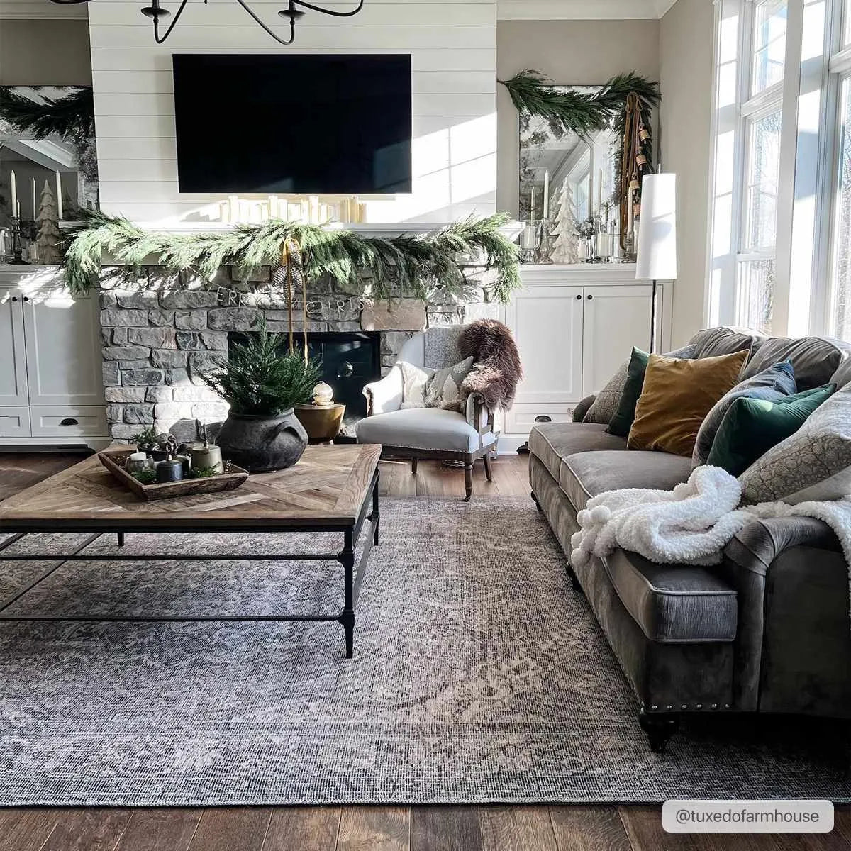 Dusty Sage Washable Persian Rug