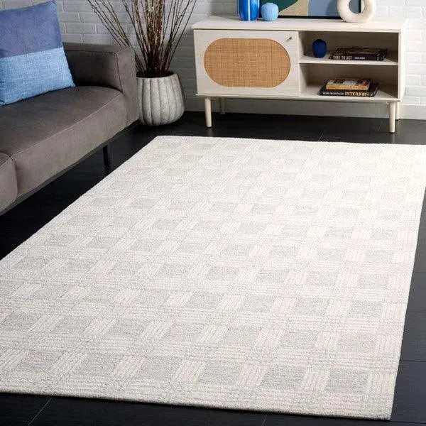 Safavieh Ebony Collection - Light Grey / Ivory