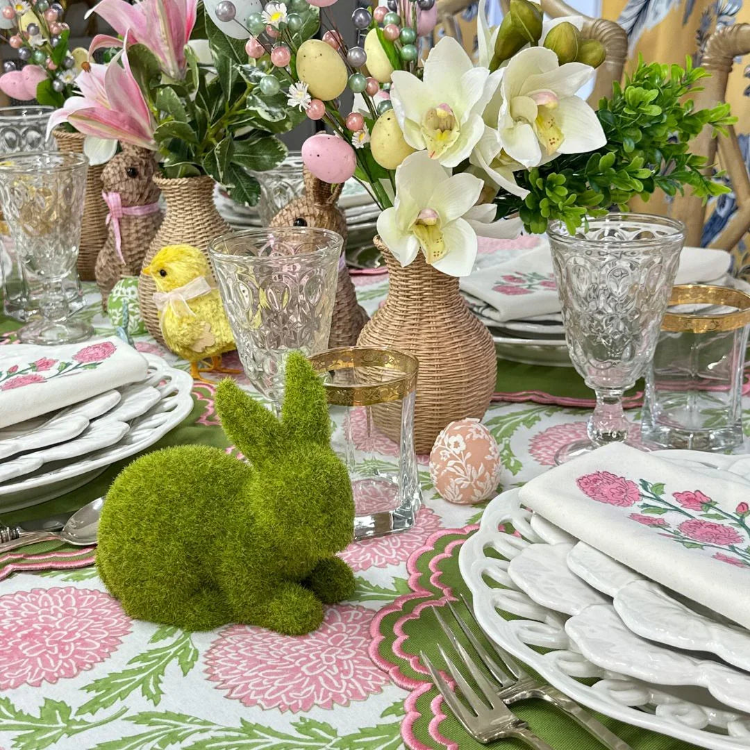 Bettina Placemat - Green & Pink (Set of 4) - The Mayfair Hall