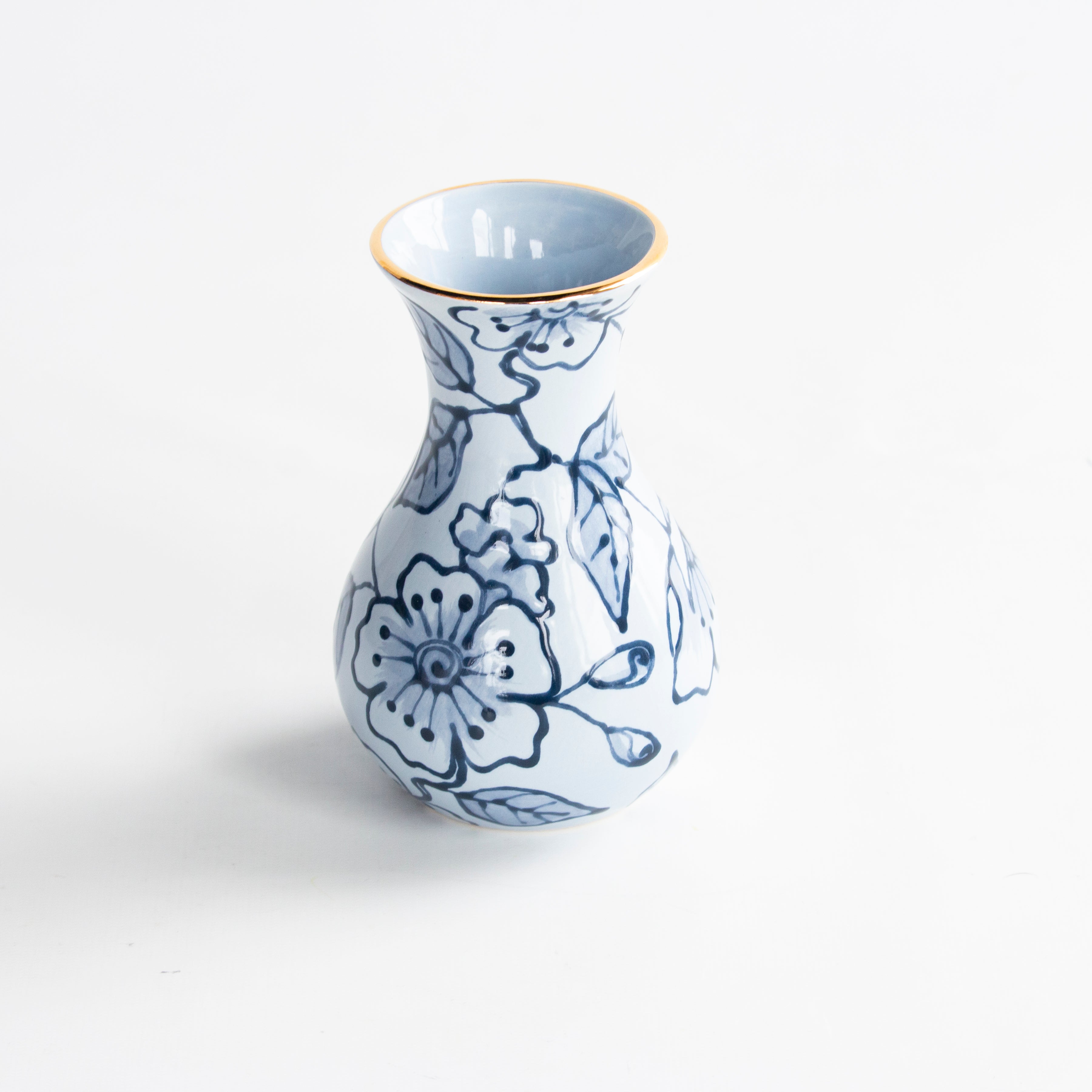 Blue Blossom Chinoiserie Emilene Vases