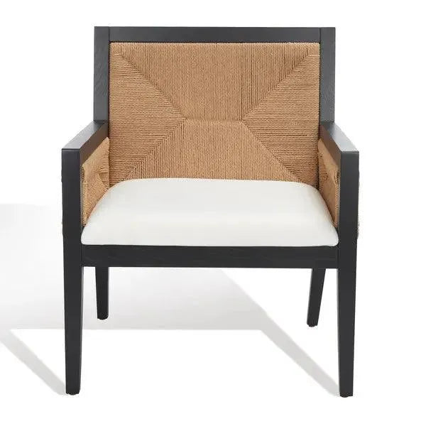 Safavieh Emilio Black-Natural Woven Accent Chair