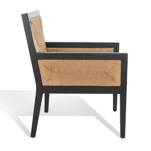 Safavieh Emilio Black-Natural Woven Accent Chair
