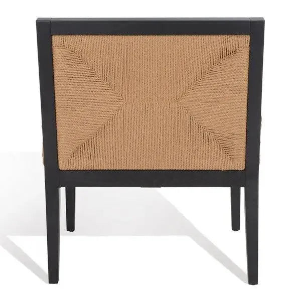 Safavieh Emilio Black-Natural Woven Accent Chair