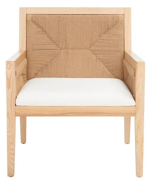Emilio Natural Woven Accent Chair - The Mayfair Hall