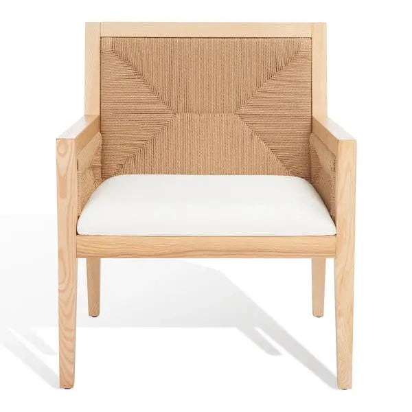 Emilio Natural Woven Accent Chair - The Mayfair Hall
