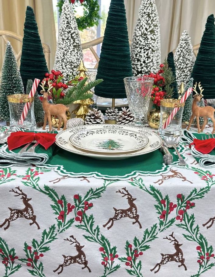 Enchanted Christmas Reindeer - Tablecloth