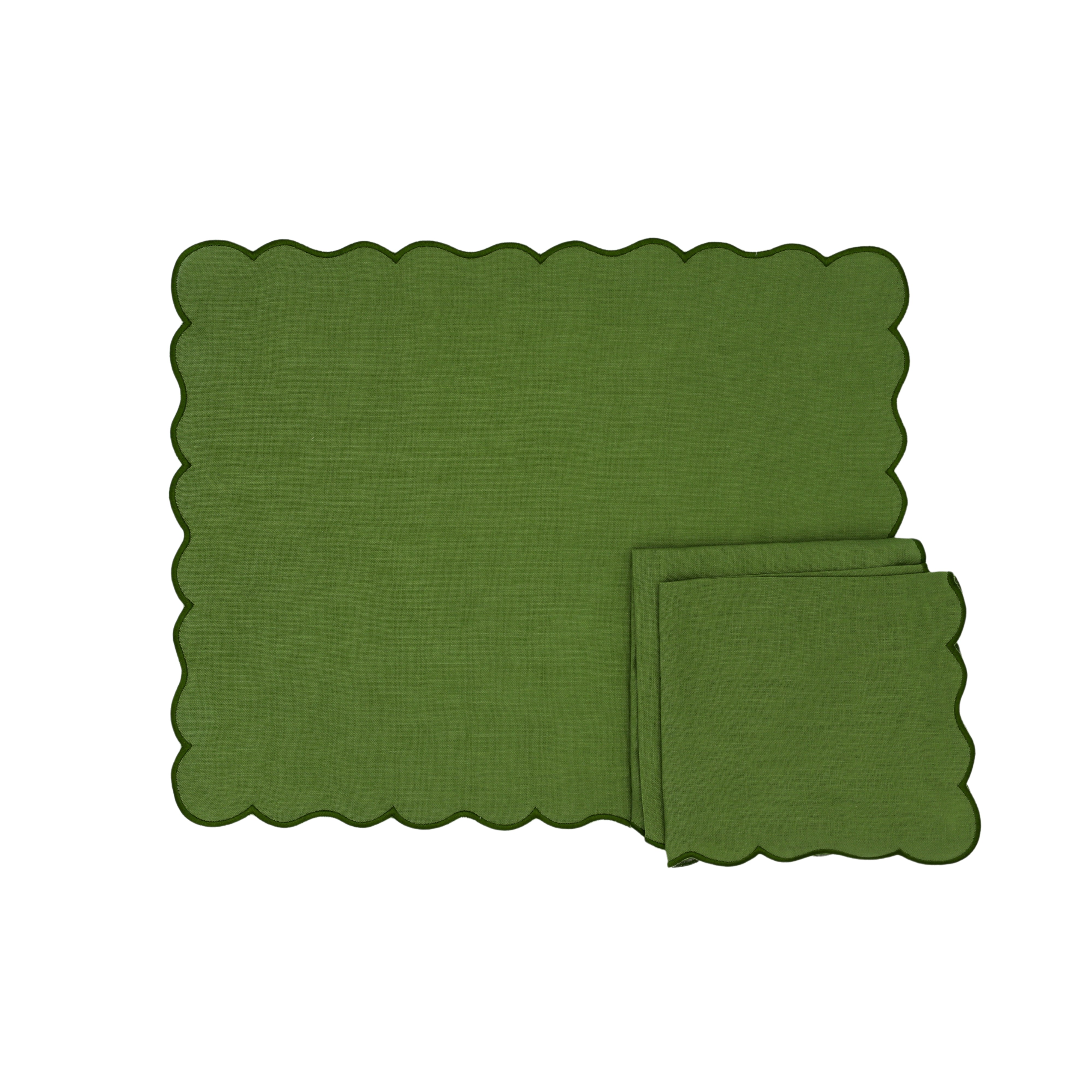 Evergreen Wave Placemat - Set of 4