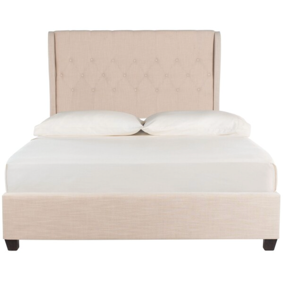 Blanchett Upholstered Bed in Light Beige
