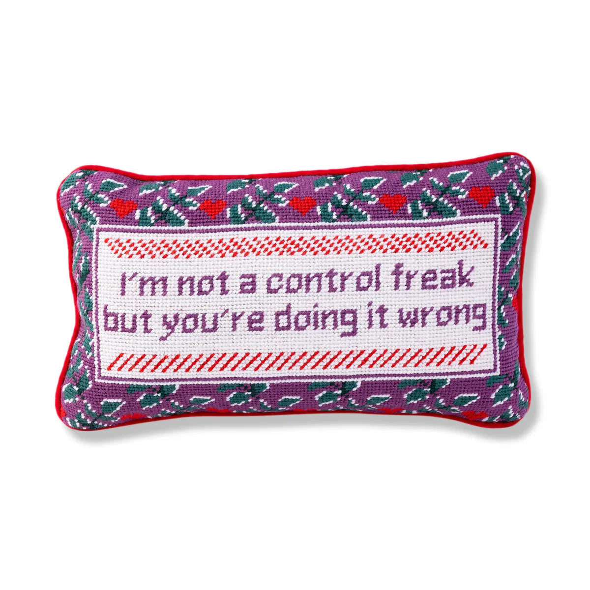 Control Freak Needlepoint Pillow - The Mayfair Hall