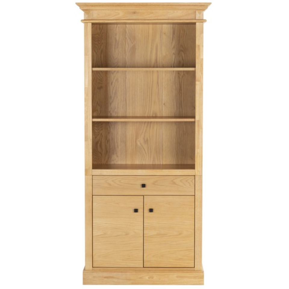 Francesco 4 Shelf Wood Bookcase in Natural