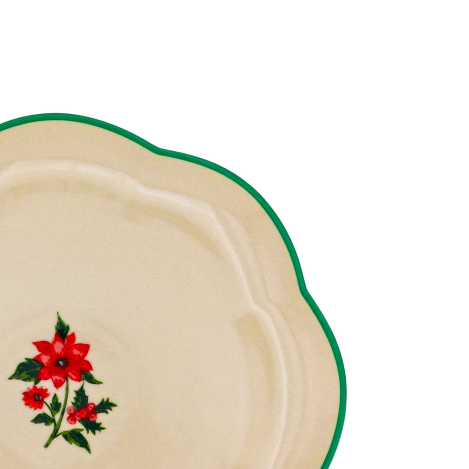 Fabled Flora Scalloped Starter Plate - Case of 12 Plates