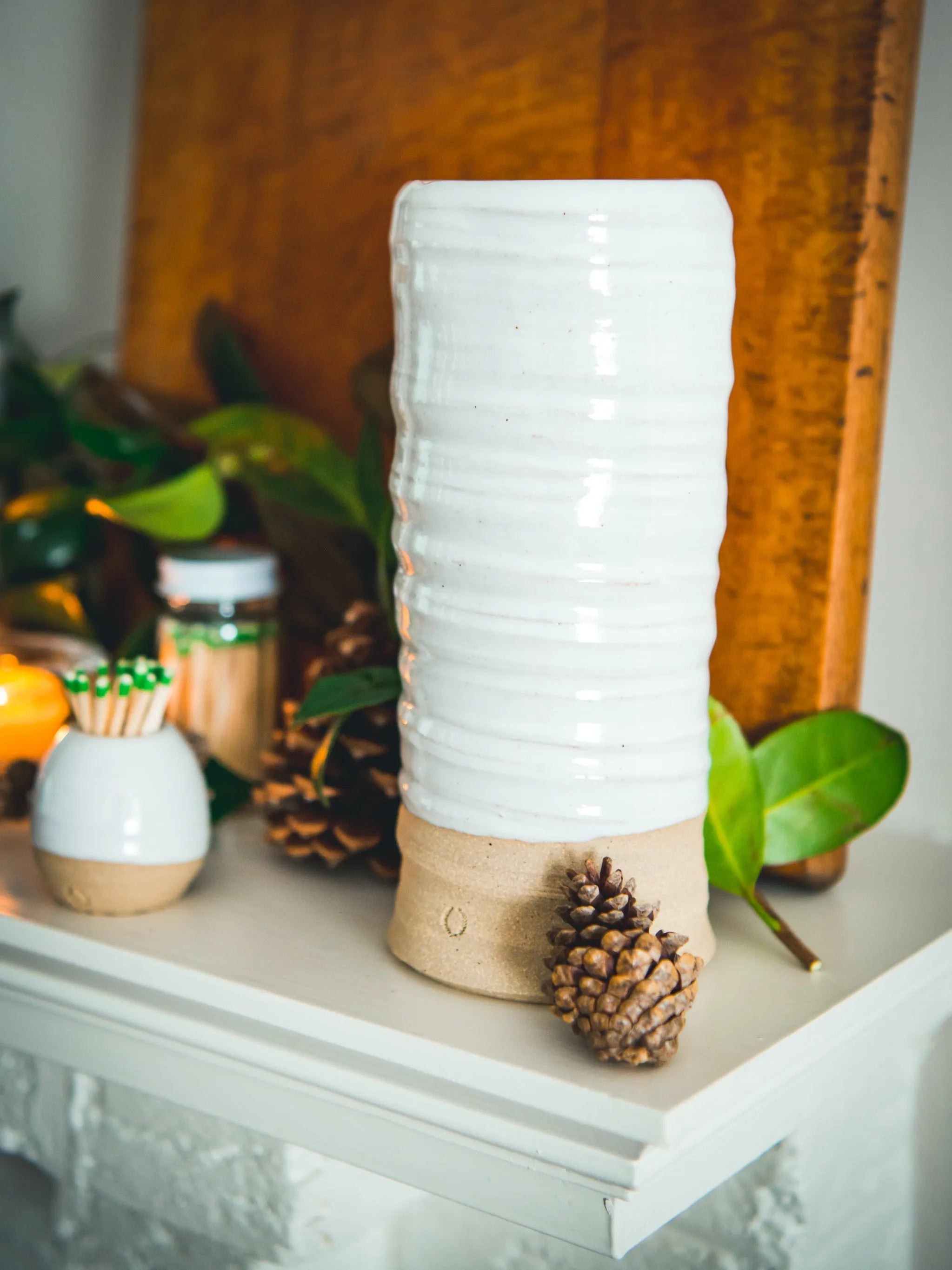 Farmhouse Pottery Trunk Vase