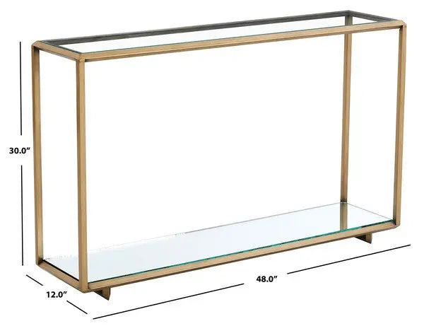 Florabella Bronze Mirrored Console Table - The Mayfair Hall