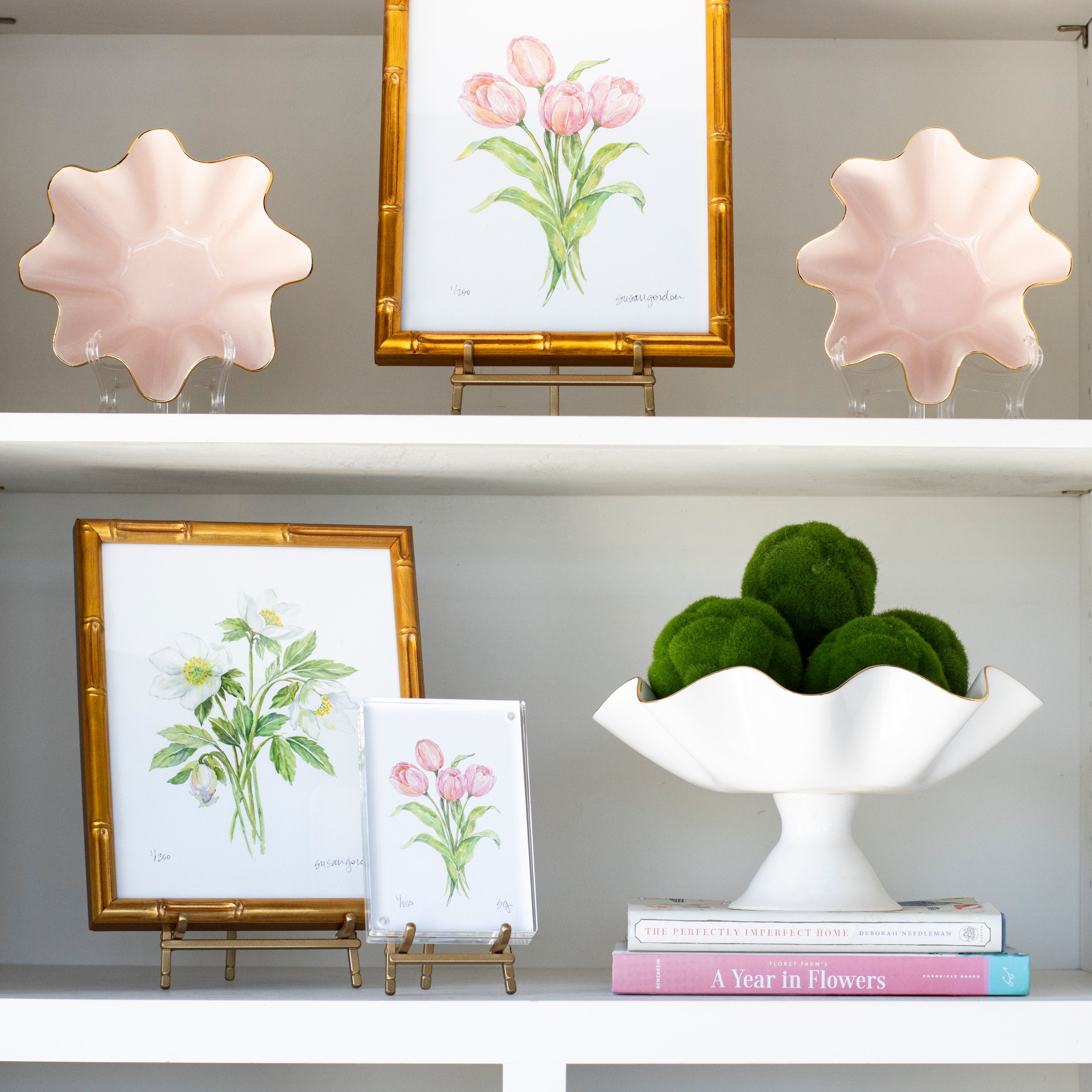 8x10 Framed Lenten Rose Archival Prints By Susan Gordon