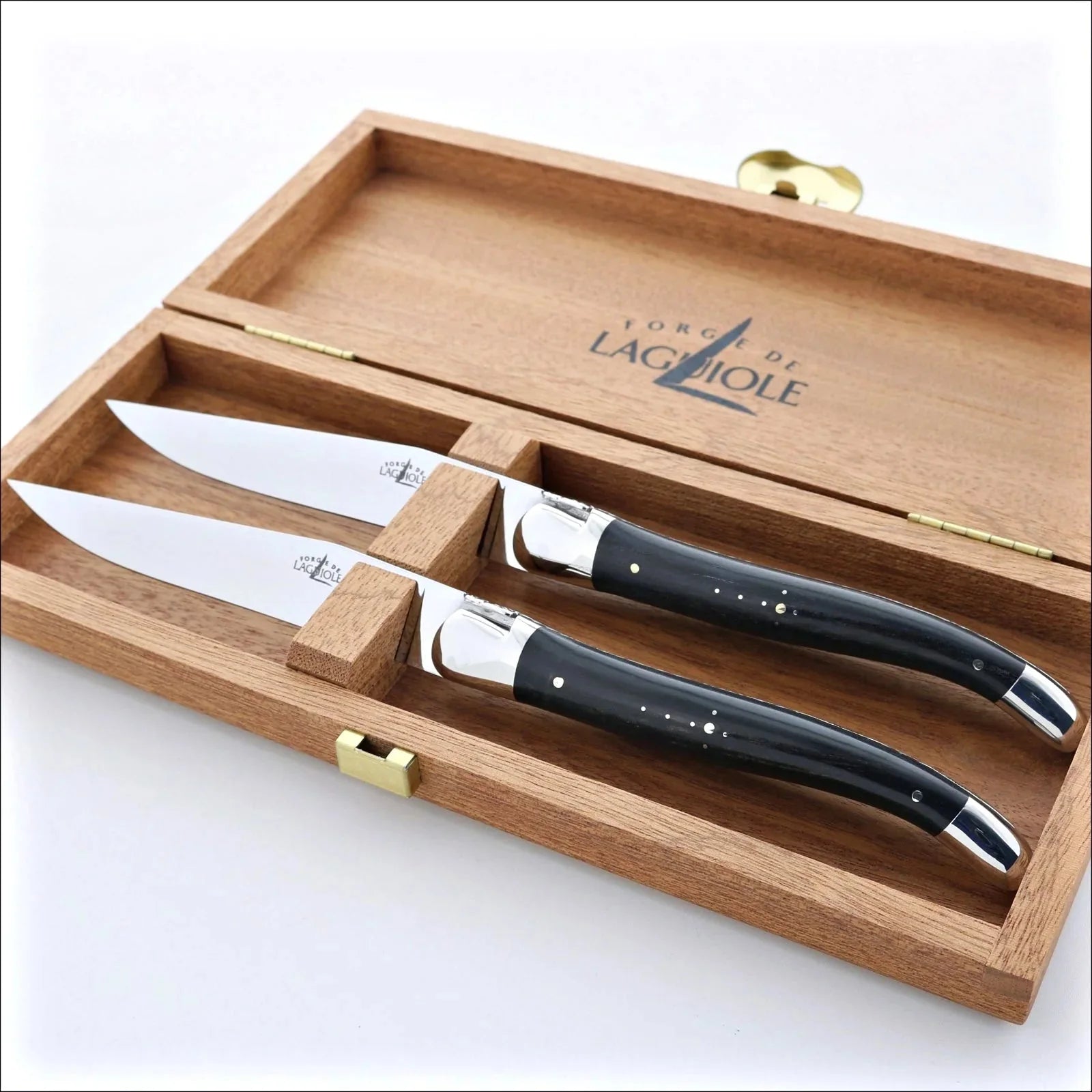 Forge de Laguiole Steak Knife Storage Box - Sapele Wood