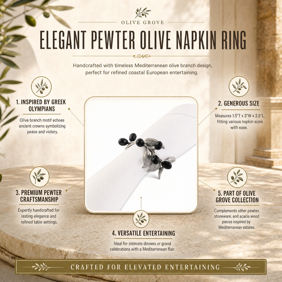 Olive Napkin Ring