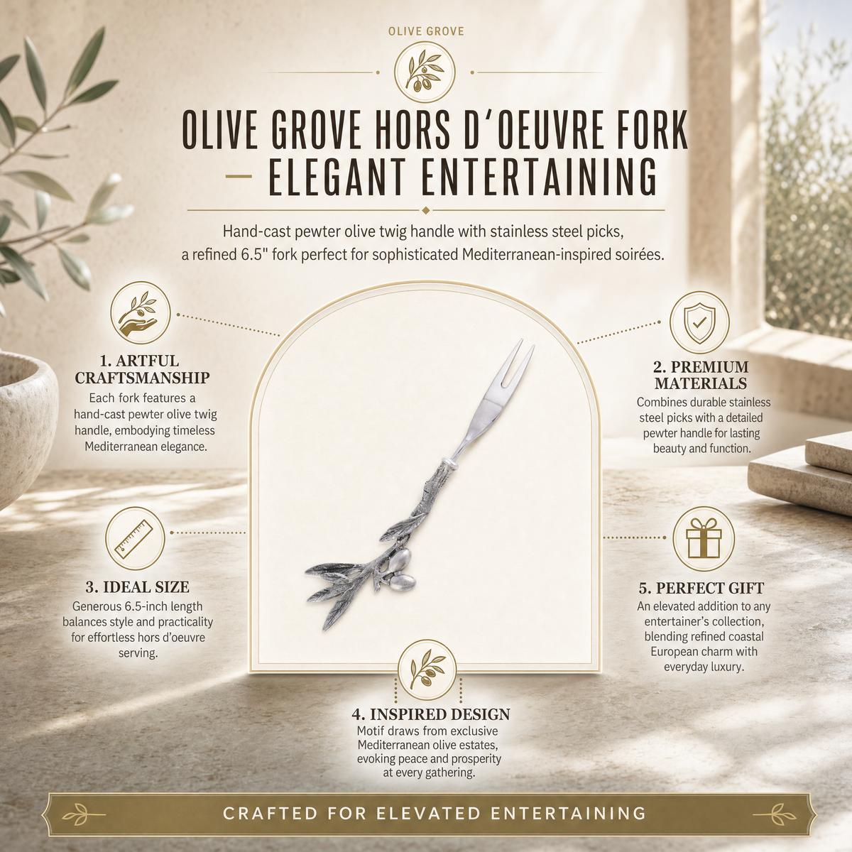 Olive Hors d'oeuvre Fork