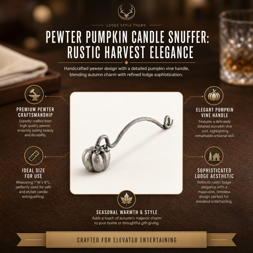 Pewter Pumpkin Candle Snuffer
