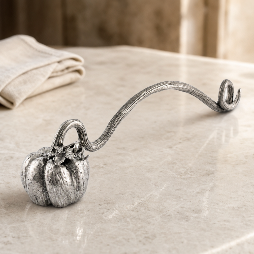 Pewter Pumpkin Candle Snuffer