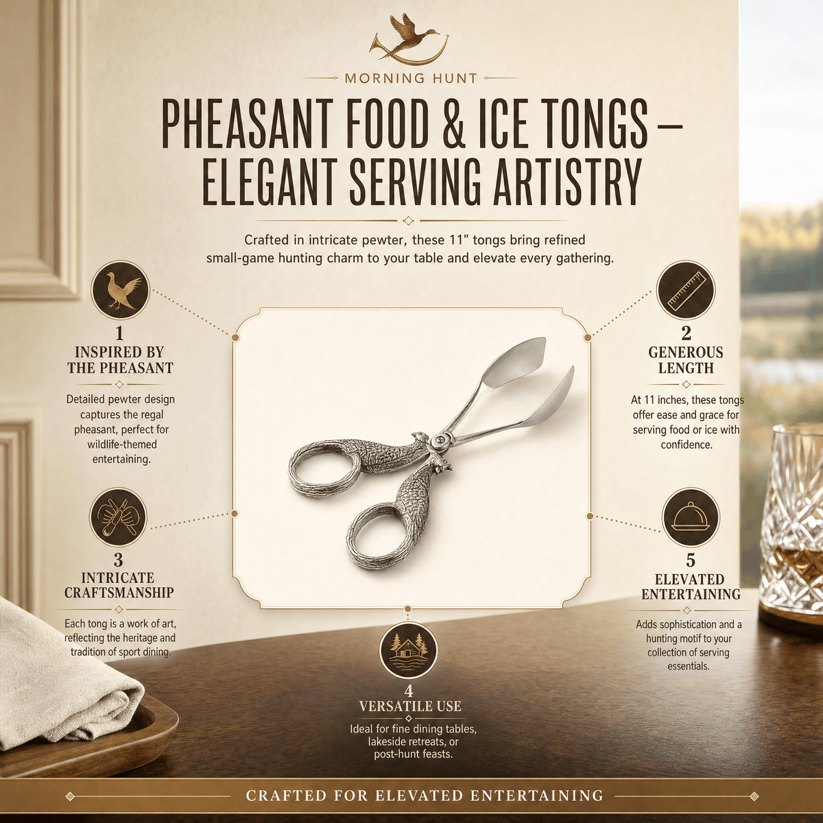 Pheasant Food / Ice Tongs