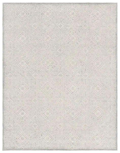 Glamour Wool Rug in Gray and Ivory