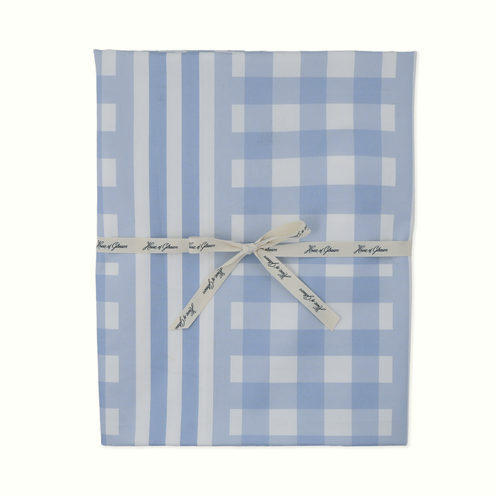 Gingham Print Cotton Tablecloth