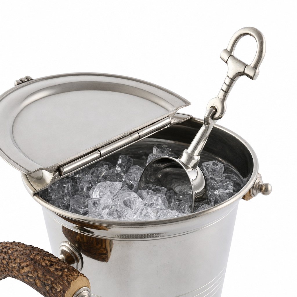 Equestrian Horse Bit Pewter Handle Ice Scoop