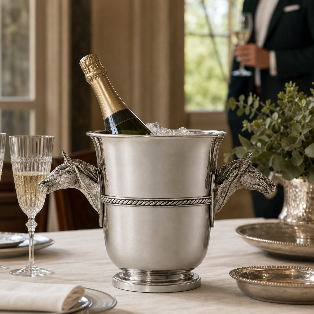 Horse Head Champagne Bucket