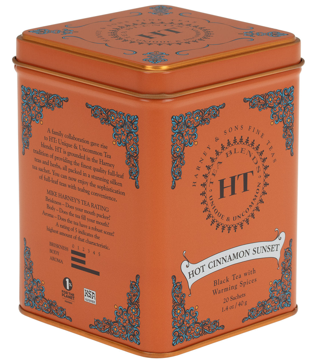 Hot Cinnamon Sunset in HT Tin of 20 Sachets