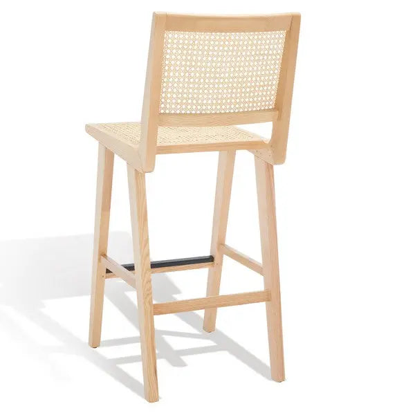 Hattie Natural French Cane Barstool - The Mayfair Hall