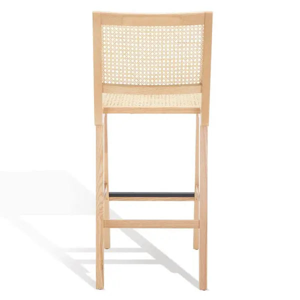Hattie Natural French Cane Barstool - The Mayfair Hall