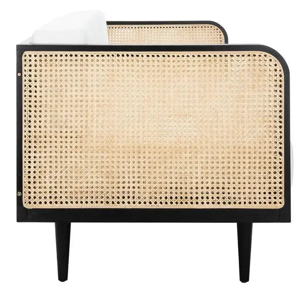 Helena Black-Natural Rattan Daybed - The Mayfair Hall