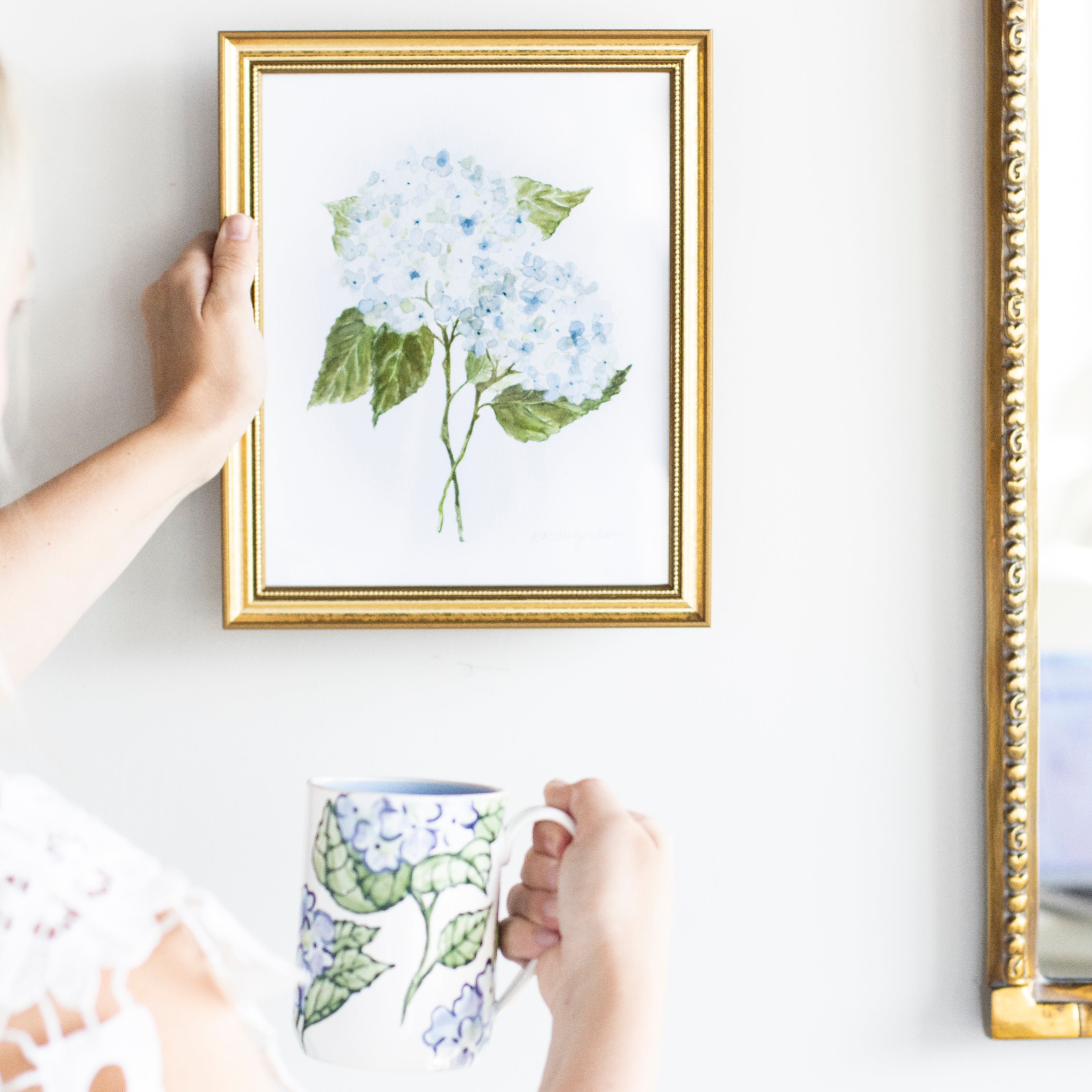 8x10 Hydrangea Print No. 3 By Susan Gordon