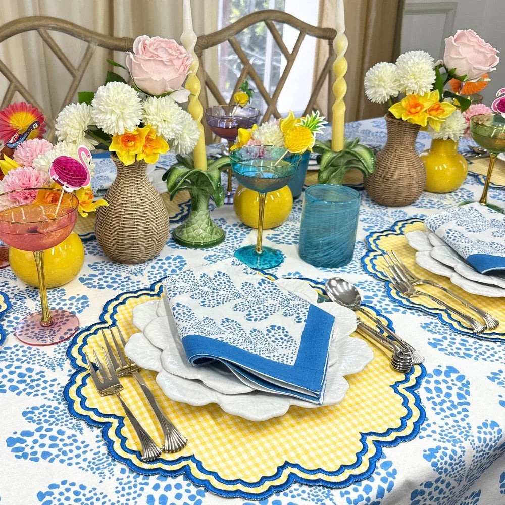 Cabana Blue Kelli - Napkin (Set of 4) - The Mayfair Hall
