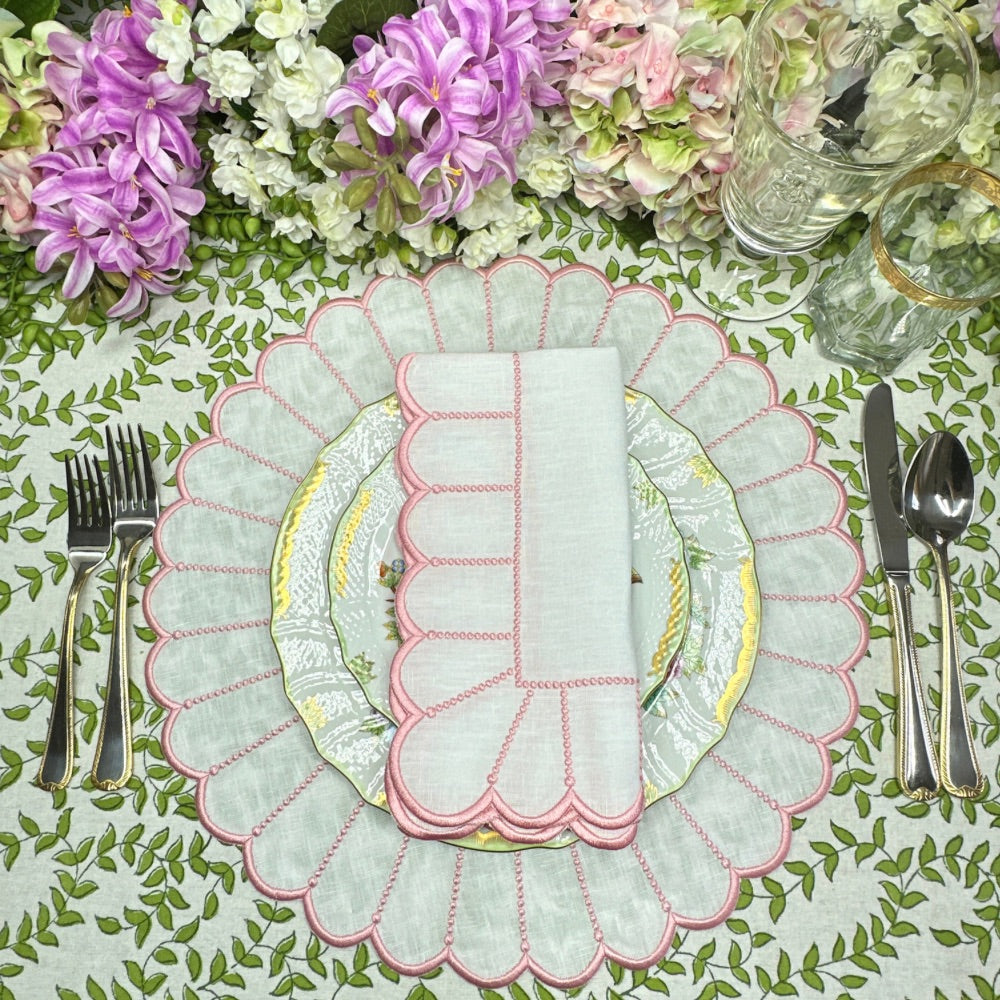 Light Green Leaves - Tablecloth