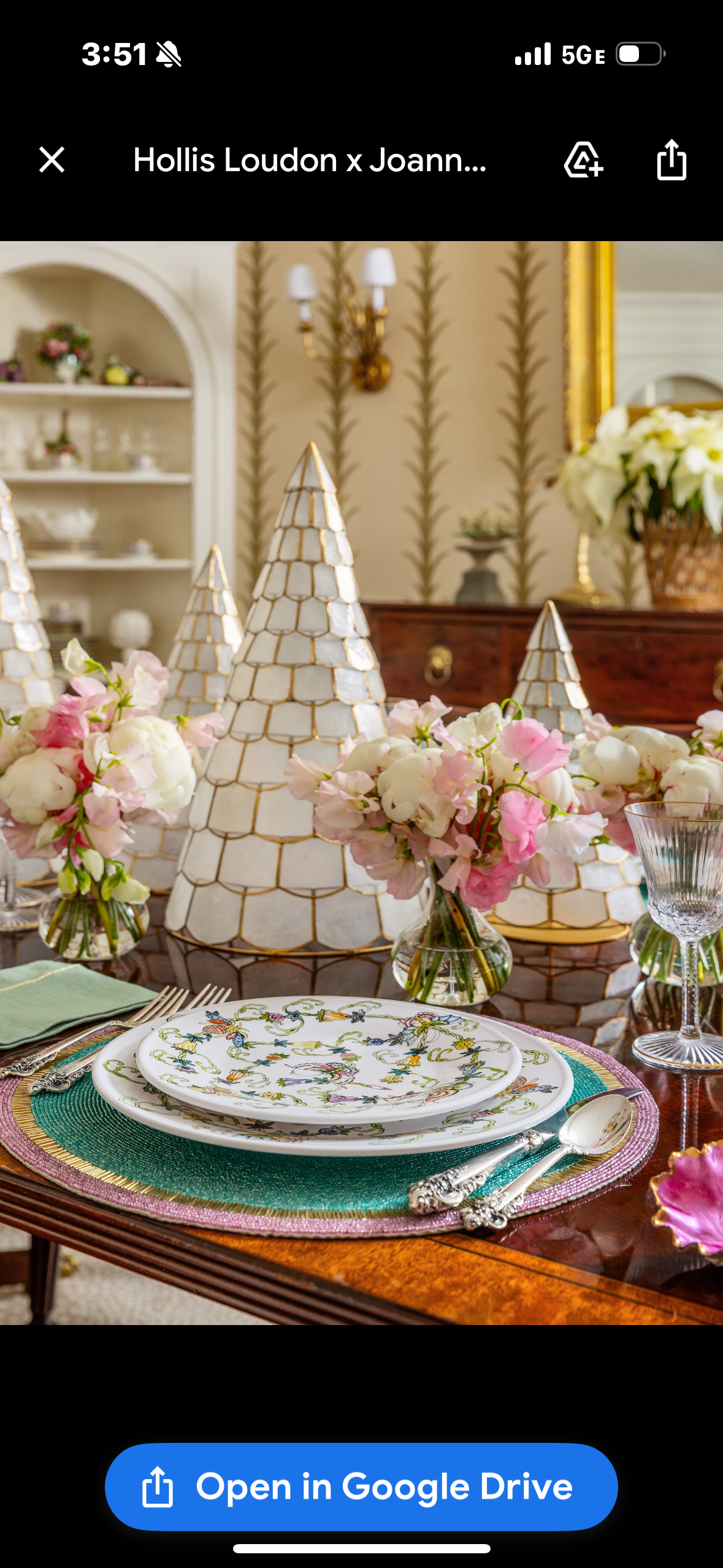 Capiz trees, set of three, white