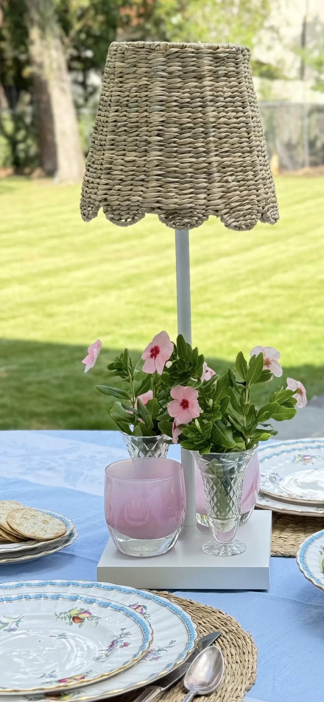 Seagrass Shade Cover (Scalloped in Natural) - The Mayfair Hall