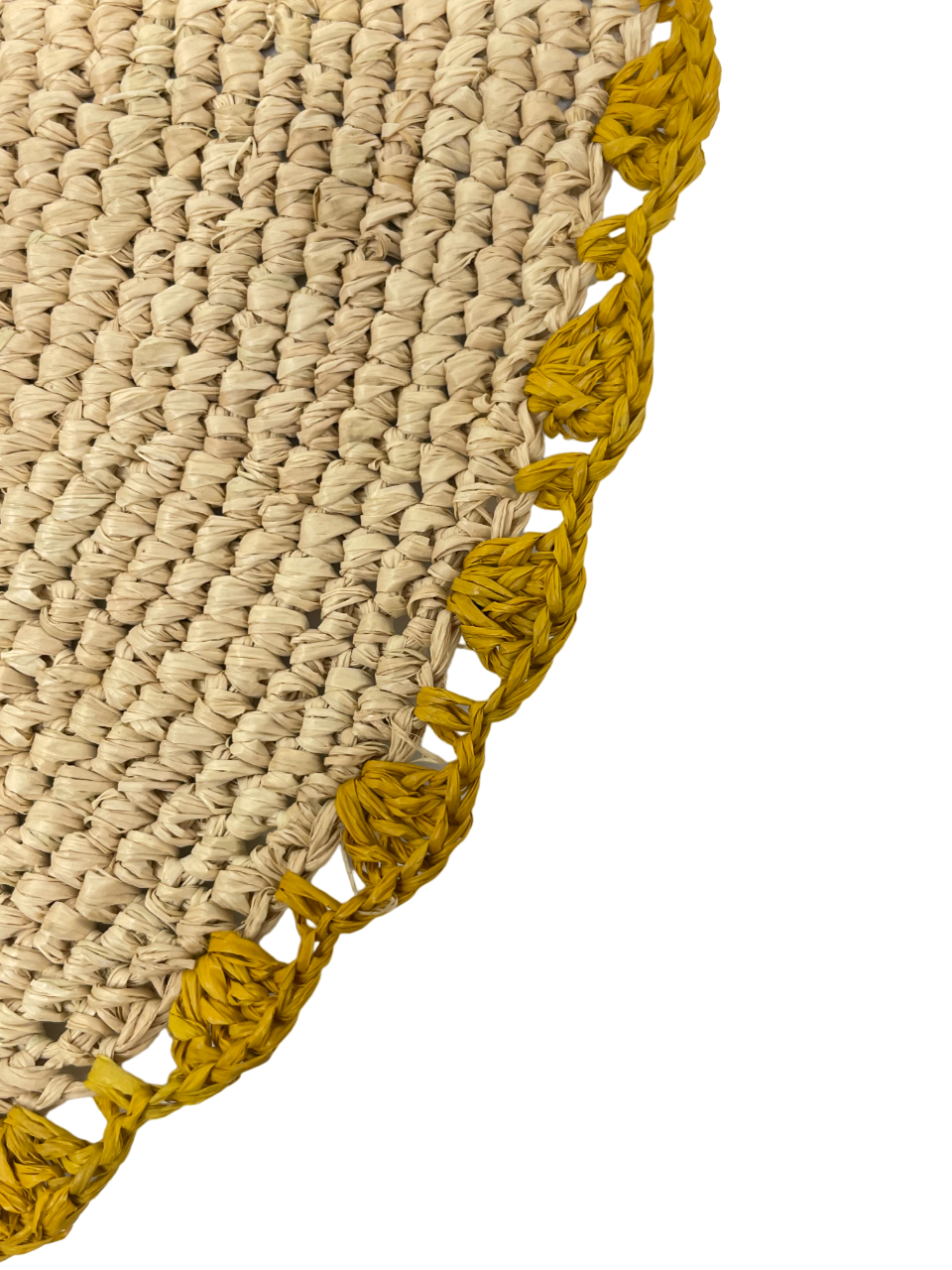 Marigold Raffia Placemats, Boho Round Natural Hand Woven Placemats, Table Mats for Dining Table