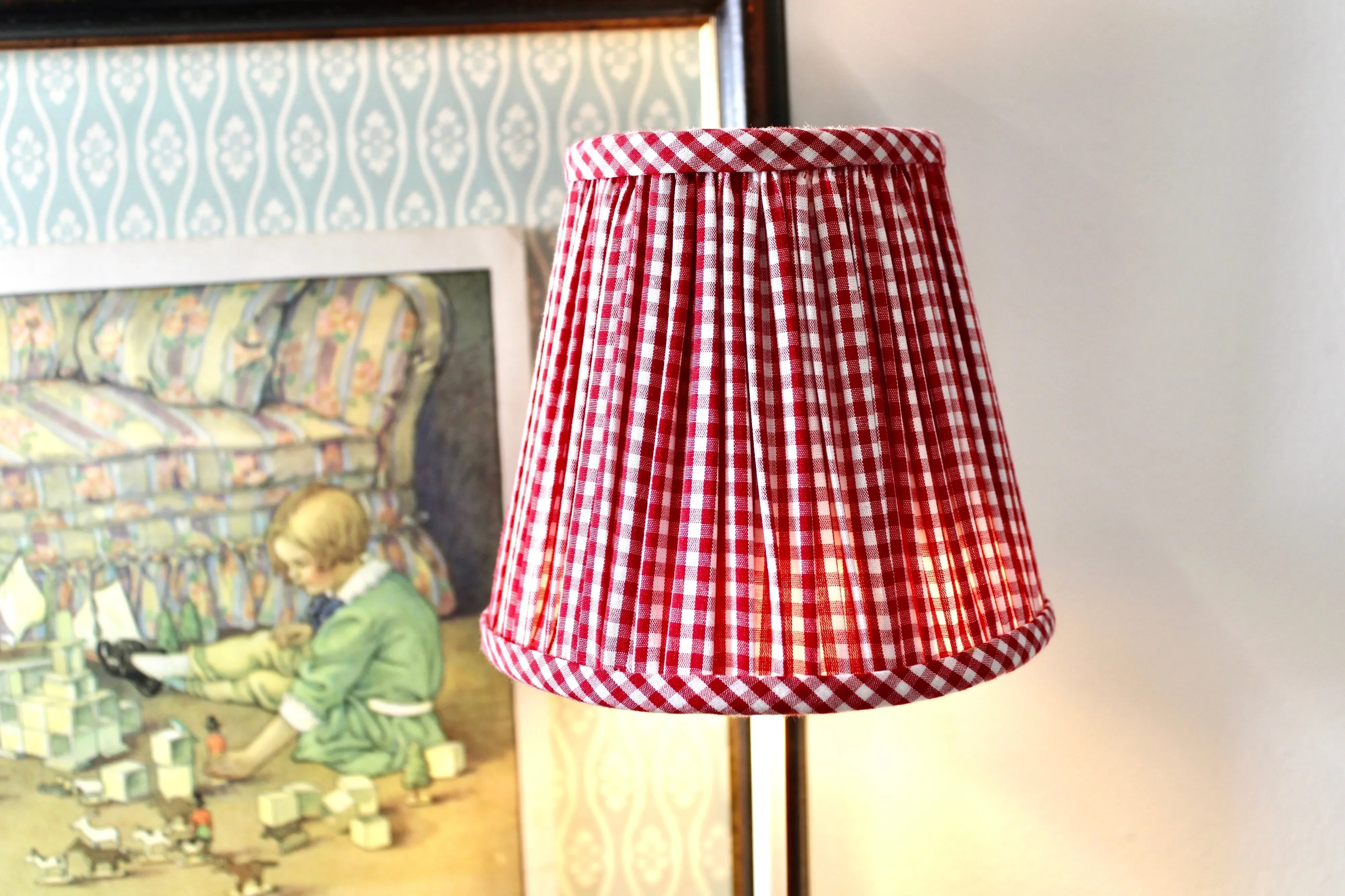 Maison Maison Design Empire in Gingham Red - The Mayfair Hall
