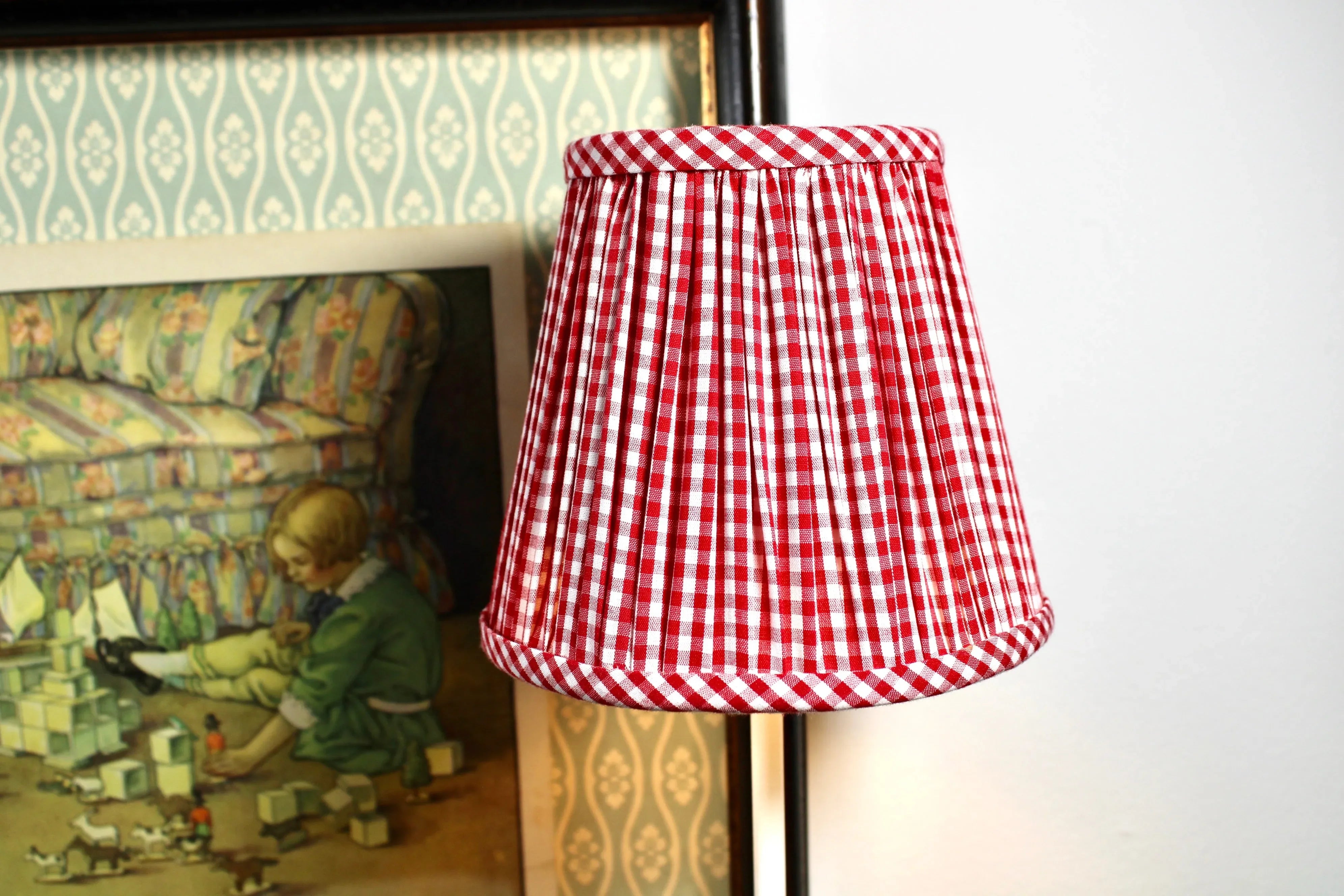 Maison Maison Design Empire in Gingham Red - The Mayfair Hall