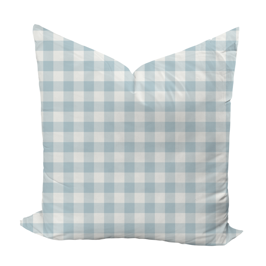 Iva Check in Ice Bedding Pillow Cover
